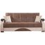 Yafah Upholstered Convertible Sofabed with Storage In Brown