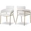 Yara Cream Faux Leather Dining Chair Set of 2