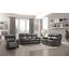Yerba Dark Brown Double Lay Flat Reclining Living Room Set