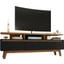 Yonkers 70.86 TV Stand in Black and Cinnamon