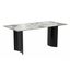 Zara 55 Inch Dining Table In Light Grey