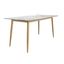 Zayle 71 Inch Dining Table In White and Grey