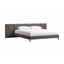Zest Espresso King Upholstered Bed With Wings In Espresso