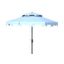 Zimmerman 9Ft Double Top Market Umbrella in Blue and White