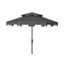 Zimmerman 9Ft Double Top Market Umbrella in Grey