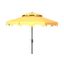 Zimmerman 9Ft Double Top Market Umbrella in White and Yellow