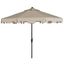 Zimmerman Beige 9 Crank Market UV Resistant Umbrella with Flap