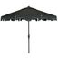 Zimmerman Dark Green 9 Crank Market UV Resistant Umbrella with Flap
