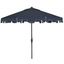 Zimmerman Navy 9 Crank Market UV Resistant Umbrella with Flap