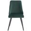 Zoi Upholstered Dining Chair Set of 2 in Green