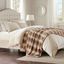 Zuri Polyester Faux Tip Dyed Brushed Fur Oversized Bed Throw In Tan
