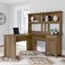 Bush Furniture Salinas L-Shaped Desk – Cape Cod Gray, Wood, 60x60x30, Home Office