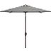Adelaide Resistant Fashion Line 9 Ft Auto Tilt Umbrella in Navy & White