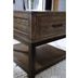 Signature Design By Ashley Loyaska Grayish Brown End Table With USB-A And USB-C Charging Ports