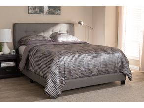 Baxton studio aurelie modern and contemporary light grey fabric upholstered king outlet size storage bed