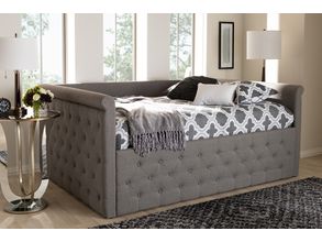 Baxton Studio Oksana Modern Contemporary Glam And Luxe Light Grey