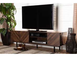 Baxton Studio Gemini Wood Contemporary Tv Stand 1StopBedrooms