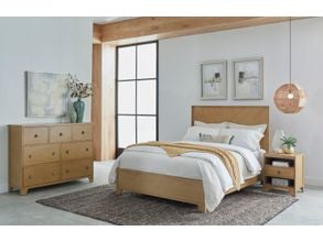 The Hyanna Tan Queen Panel Bed is available at Complete Suite Furniture,  serving the Pacific Northwest.