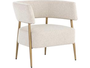 Baxton Studio Millani Beige Linen Modern Lounge Stool 1StopBedrooms