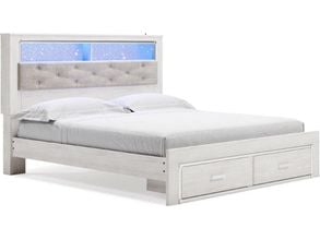 Brinley cherry deals king storage bed