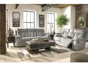 Coombs charcoal reclining clearance sofa