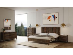 Eastern King Nova Domus Soren Modern Walnut Bed by VIG Furniture