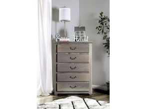 Allegra Pewter Swivel Chest