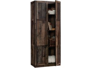 Sauder Adept Storage Wide Storage Cabinet, Craftsman Oak