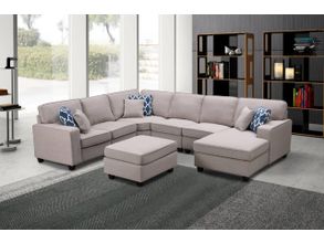 Soft gray clearance sectional couch
