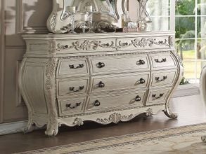 Louis Philippe Dresser and Mirror In White by US Tamex