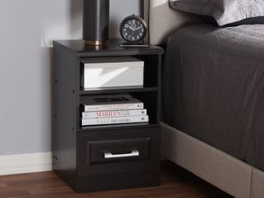 Soma 1-Drawer Nightstand, Oak, 15.5x15.5x21.5 - King Soopers