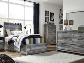 Russelyn Gray Platform Storage Bedroom Set from Ashley