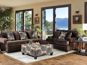 Furniture of America - Tabitha Brown 3 Piece Living Room Set - SM6109-SF-LV-CH  — GreatFurnitureDeal