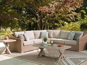 Carmel Bay 3-Piece Outdoor Sectional In Beige