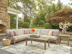 Clare View 4-Piece Outdoor Sectional In Beige