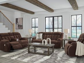 Midnight-Madness Living Room Set In Chocolate