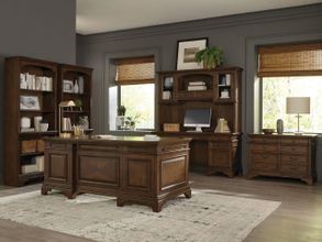 Hartshill Home Office Set In Burnished Oak