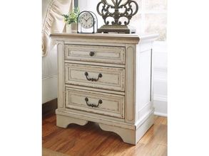 Realyn Two Tone 3 Drawer Nightstand