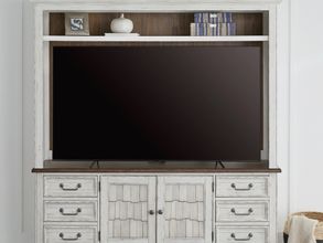 Magnolia Manor Entertainment Hutch In White