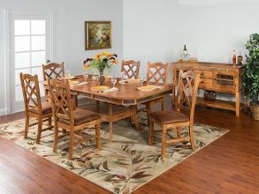 D4126 Dining Room Set (Oak and Walnut) by Global Furniture