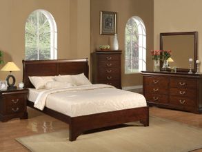 Louis Philippe Cappuccino Queen Sleigh Bed from Coaster (202411Q