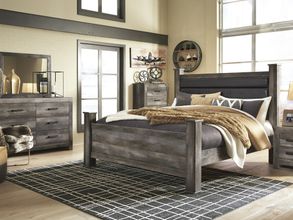 Wynnlow Poster Bedroom Set In Gray