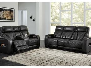 Boyington Power Reclining Living Room Set In Black