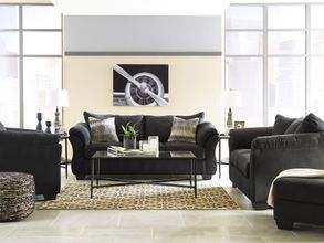 Darcy Black Living Room Set