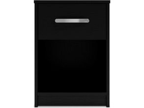 Finch Black One Drawer Night Stand