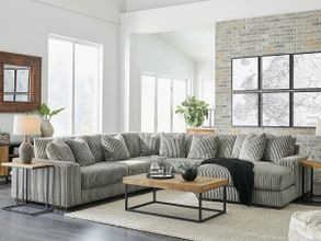 Lindyn 5-Piece RAF Sectional With Chaise In Fog