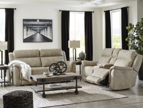 Next-Gen Durapella Power Reclining Living Room Set In Sand