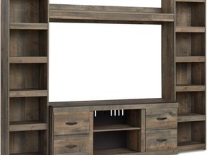 Trinell Rustic Brown 4 Piece Entertainment Wall