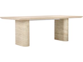 Aiden 87 Inch Outdoor Dining Table In Beige