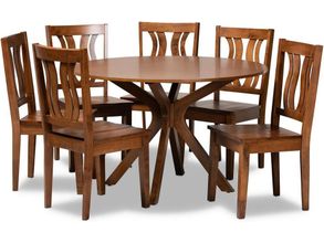 D4126 Dining Room Set (Oak and Walnut) by Global Furniture
